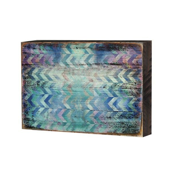 9500208 Patterned Rustic Wooden Block Design Graphic Art, Designocracy, Mfr#: 95002B08